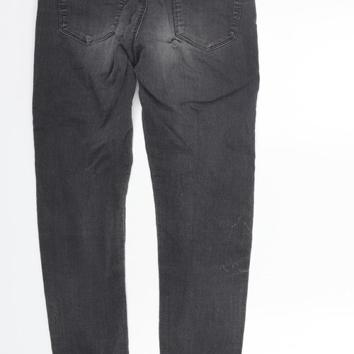 Marks and Spencer Womens Grey   Straight Jeans Size 10 L26 in