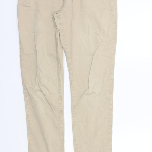 24/7 Womens Beige   Trousers  Size 12 L28 in