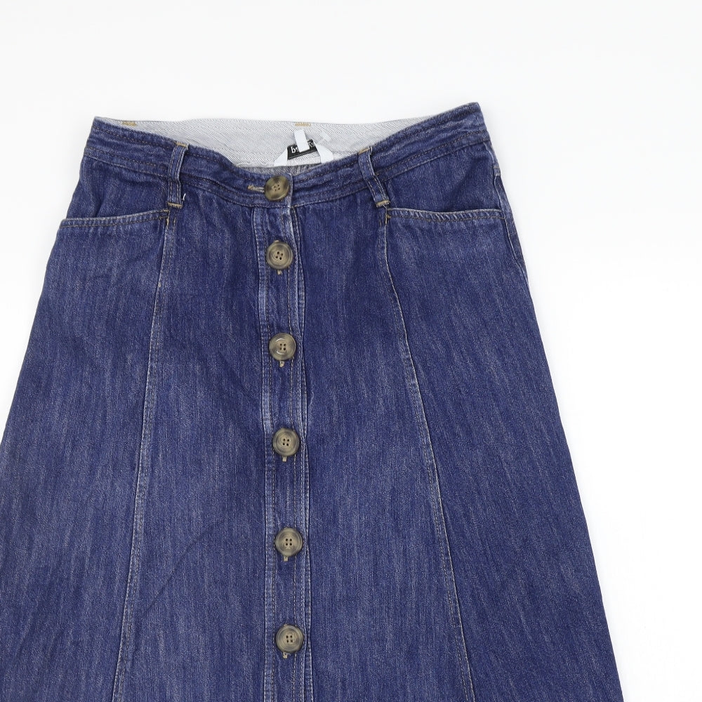 Papaya Womens Blue   A-Line Skirt Size 12