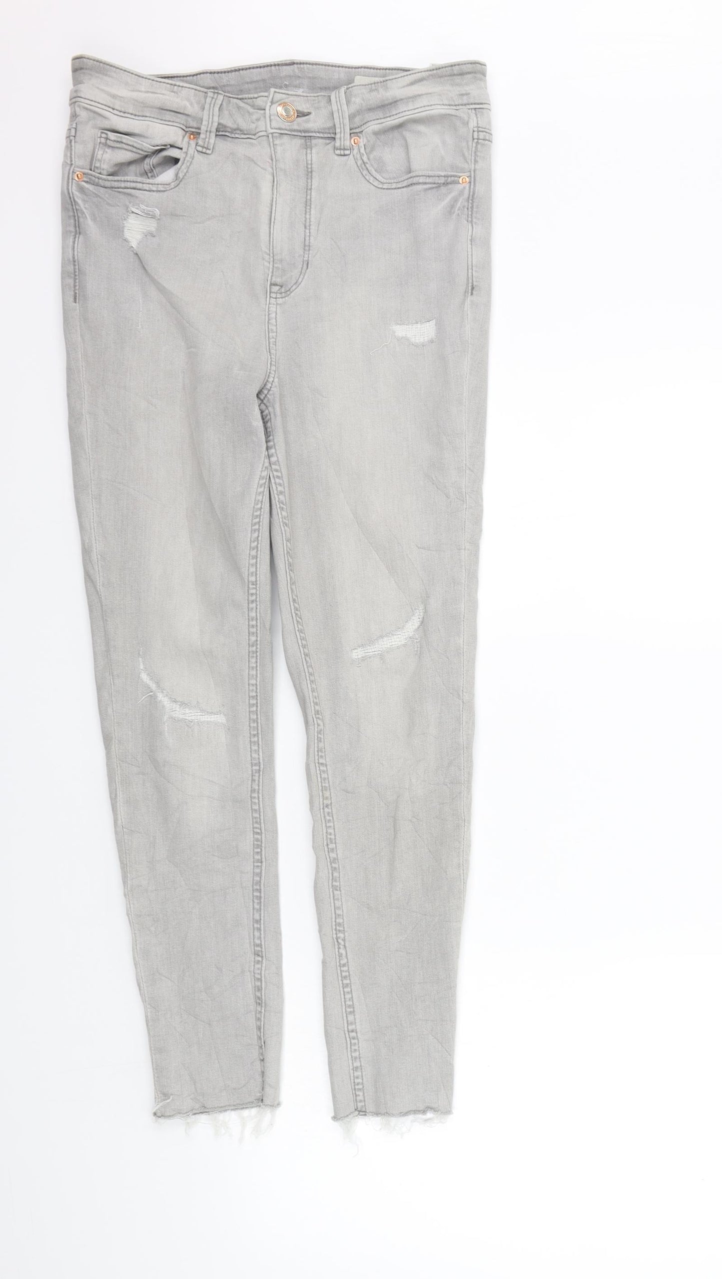 Marks and Spencer Womens Gold   Straight Jeans Size 12 L26 in