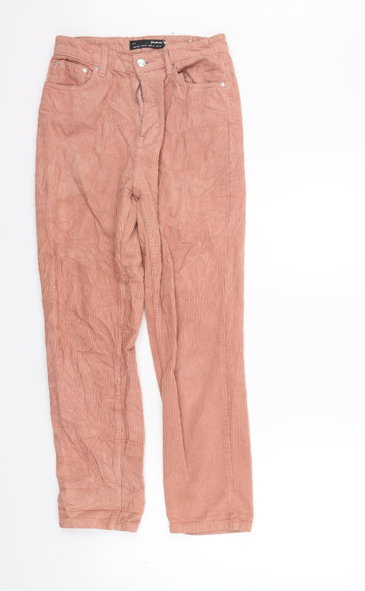 Stradivarius Womens Orange Trousers Size 8 L27 in