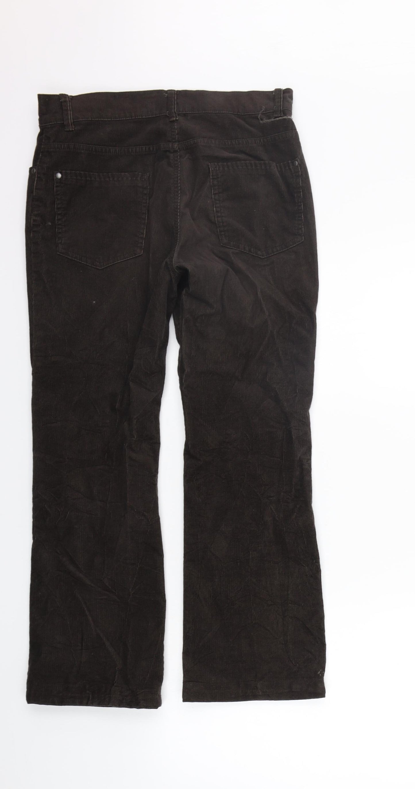 Marks and Spencer Womens Brown   Trousers  Size 10 L25 in