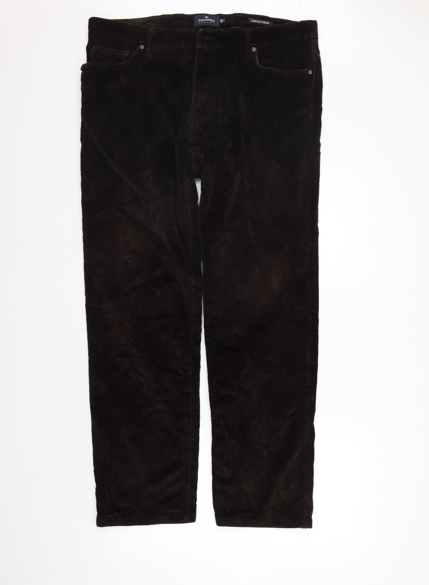 Blue Harbour Mens Brown   Straight Jeans Size 38 in L31 in