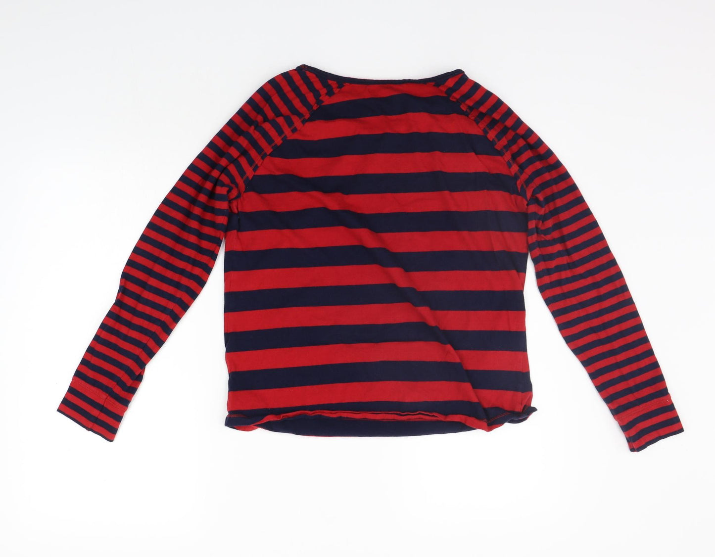 George Womens Red Striped  Basic T-Shirt Size 14