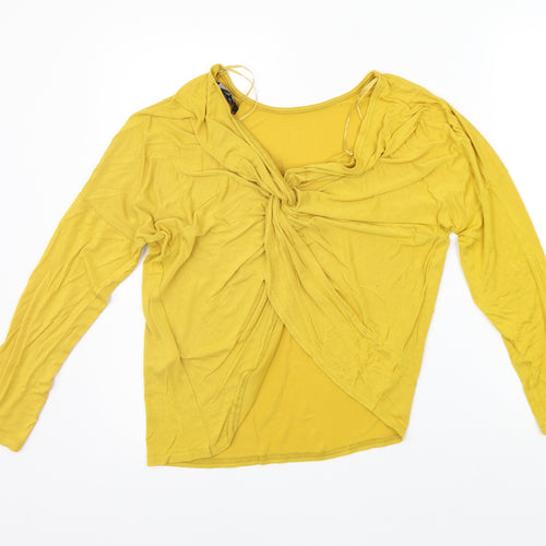 New Look Womens Yellow   Basic T-Shirt Size 10