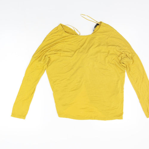 New Look Womens Yellow   Basic T-Shirt Size 10