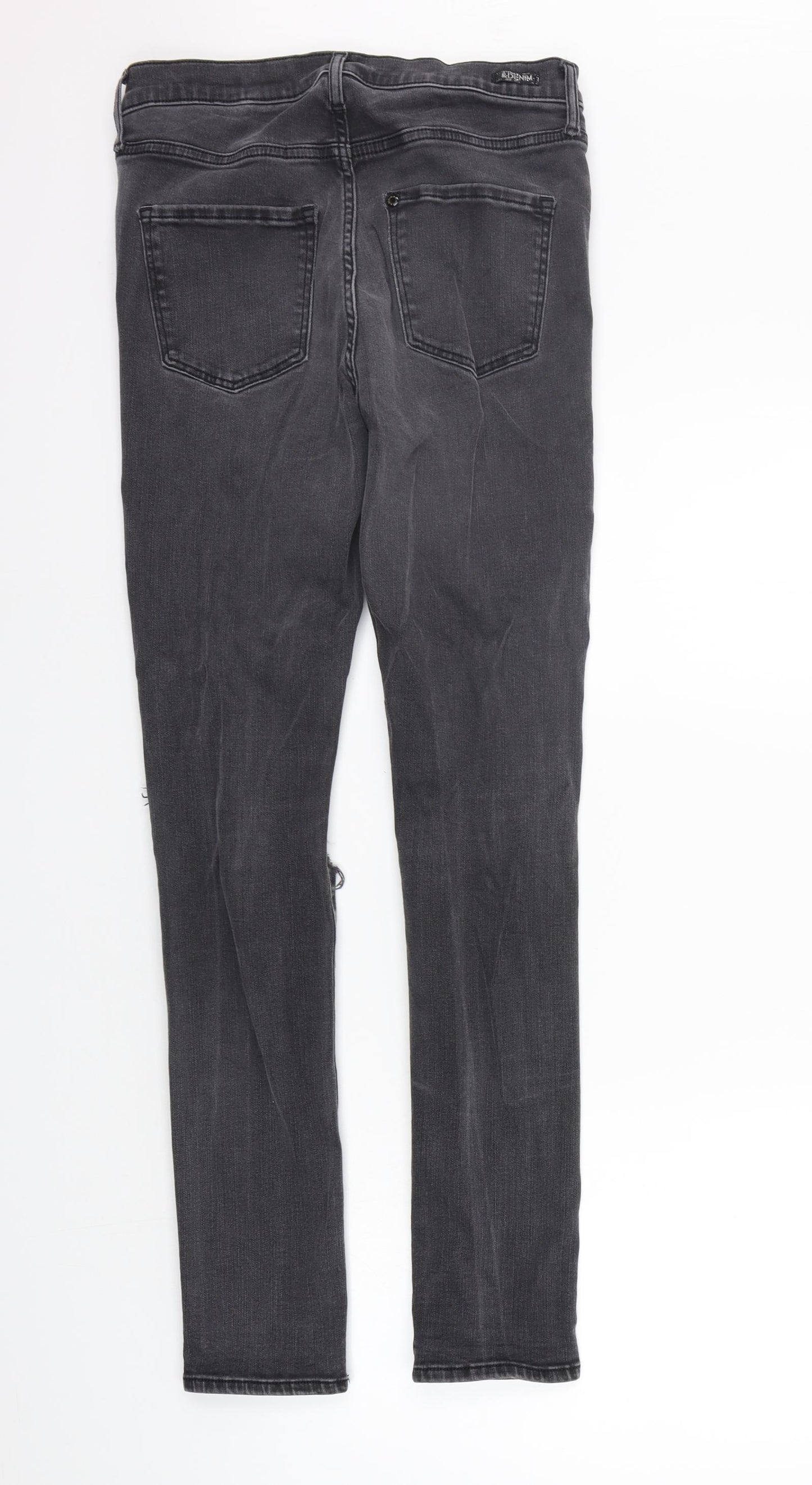 H&M Womens Grey   Skinny Jeans Size 30 in L32 in
