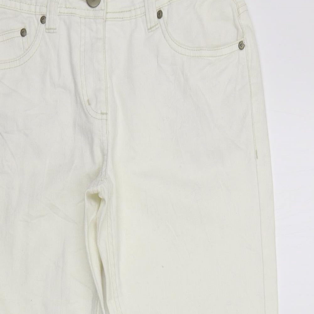 George Womens White   Trousers  Size 12 L20 in