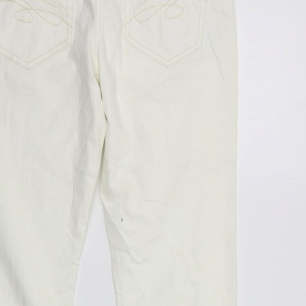 George Womens White   Trousers  Size 12 L20 in