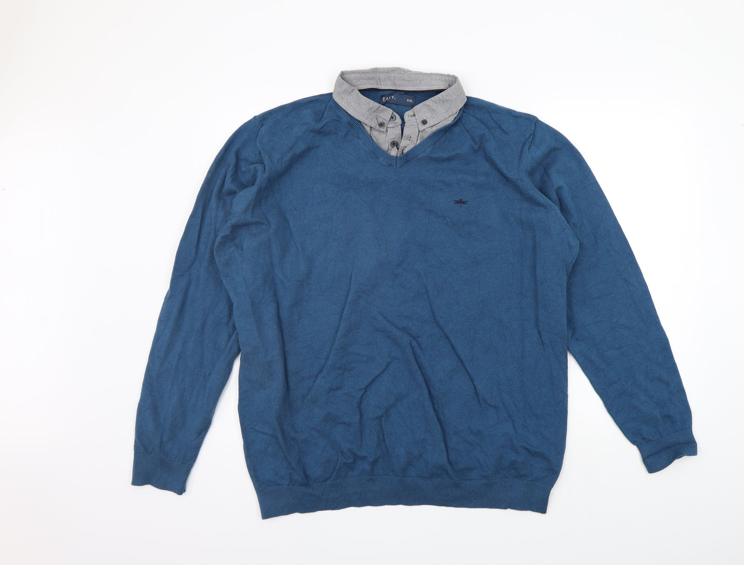 Matalan Mens Blue   Pullover Jumper Size 3XL