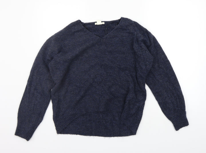 H&M Womens Blue Pullover Jumper Size XS