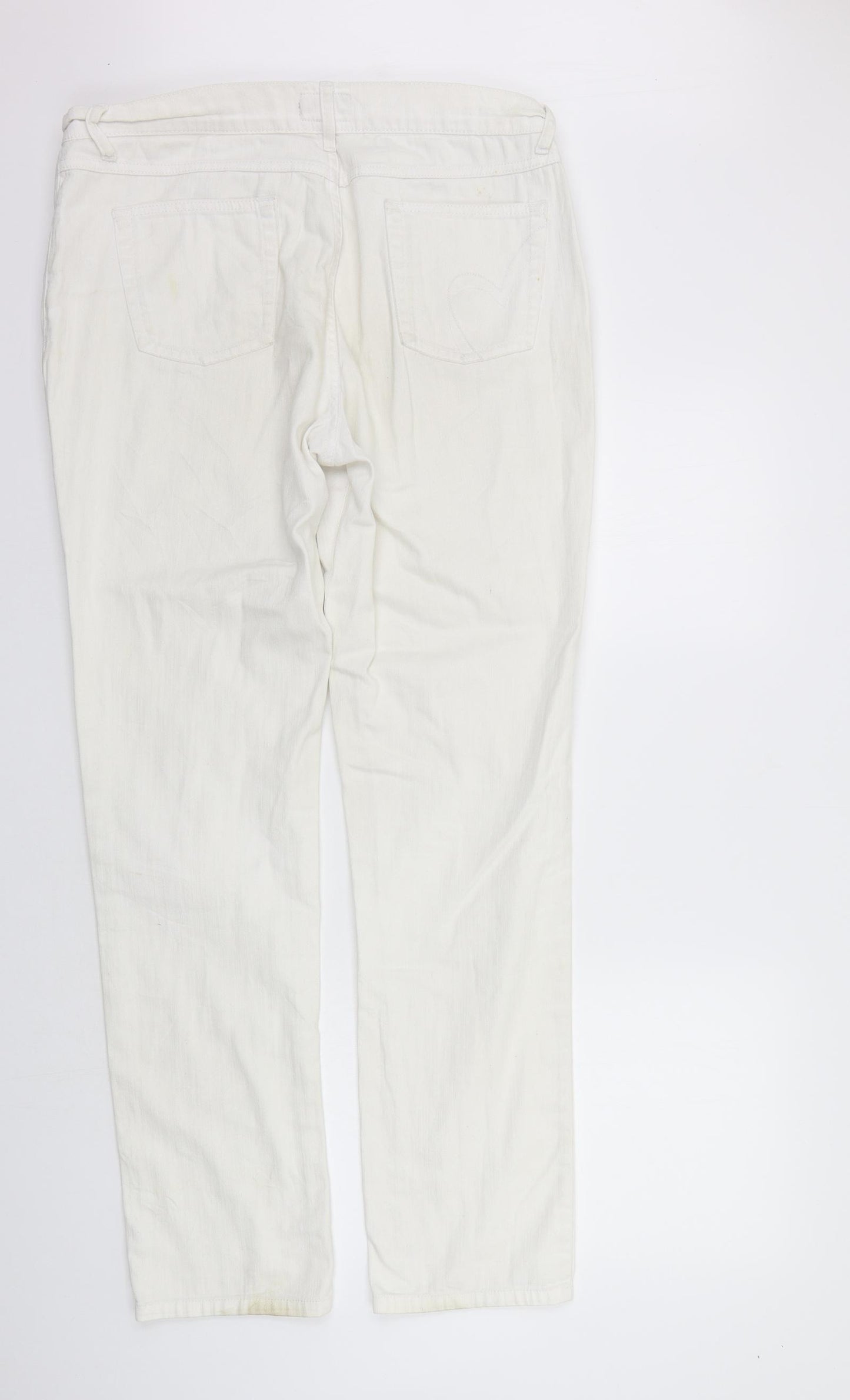 Per Una Womens White   Trousers  Size 16 L31 in - Needs clean
