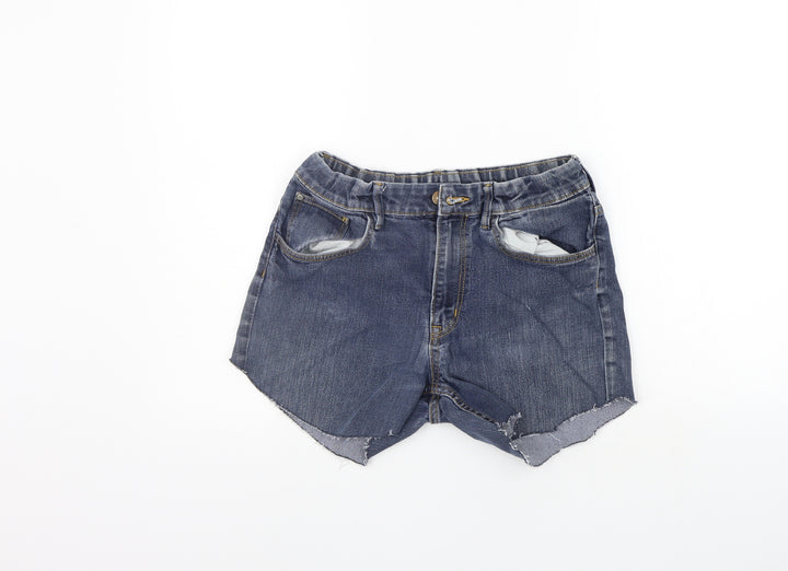 &DENIM Girls Blue Chino Shorts Size 15 Years