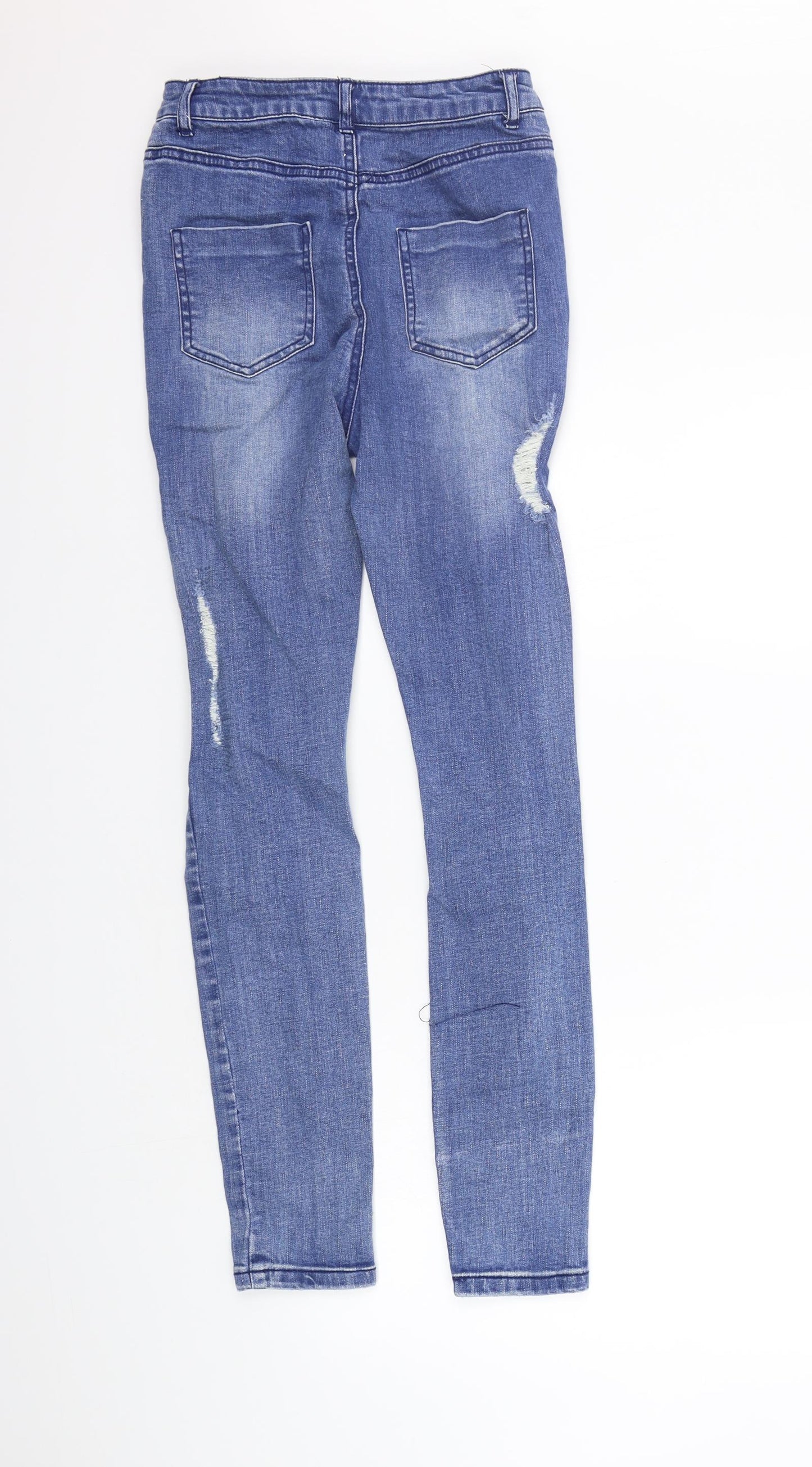 Missguided Womens Blue   Straight Jeans Size 8 L28 in