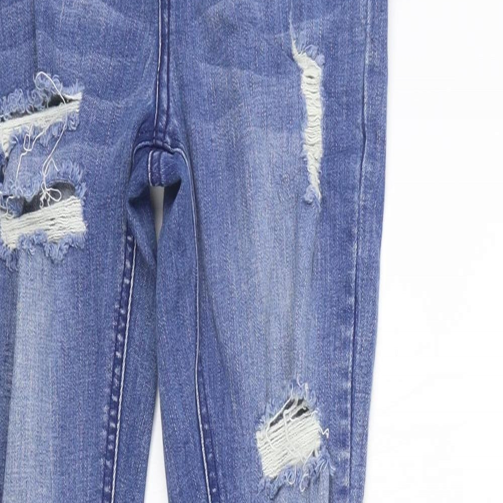 Missguided Womens Blue   Straight Jeans Size 8 L28 in