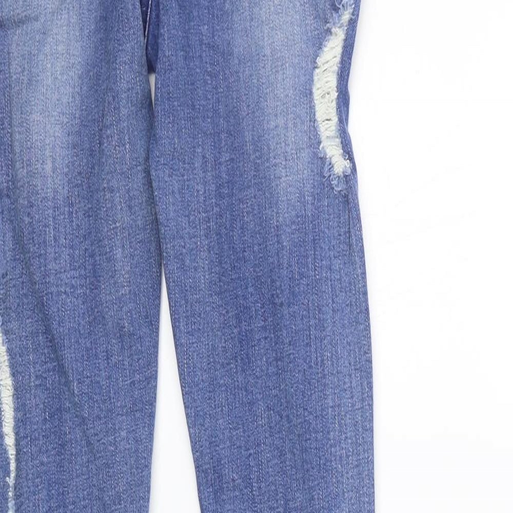 Missguided Womens Blue   Straight Jeans Size 8 L28 in