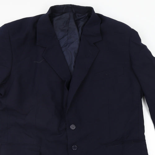 jolliman Mens Blue   Jacket Suit Jacket Size L