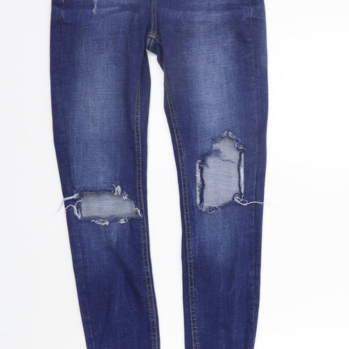 deniem & co Womens Blue   Straight Jeans Size 8 L27 in
