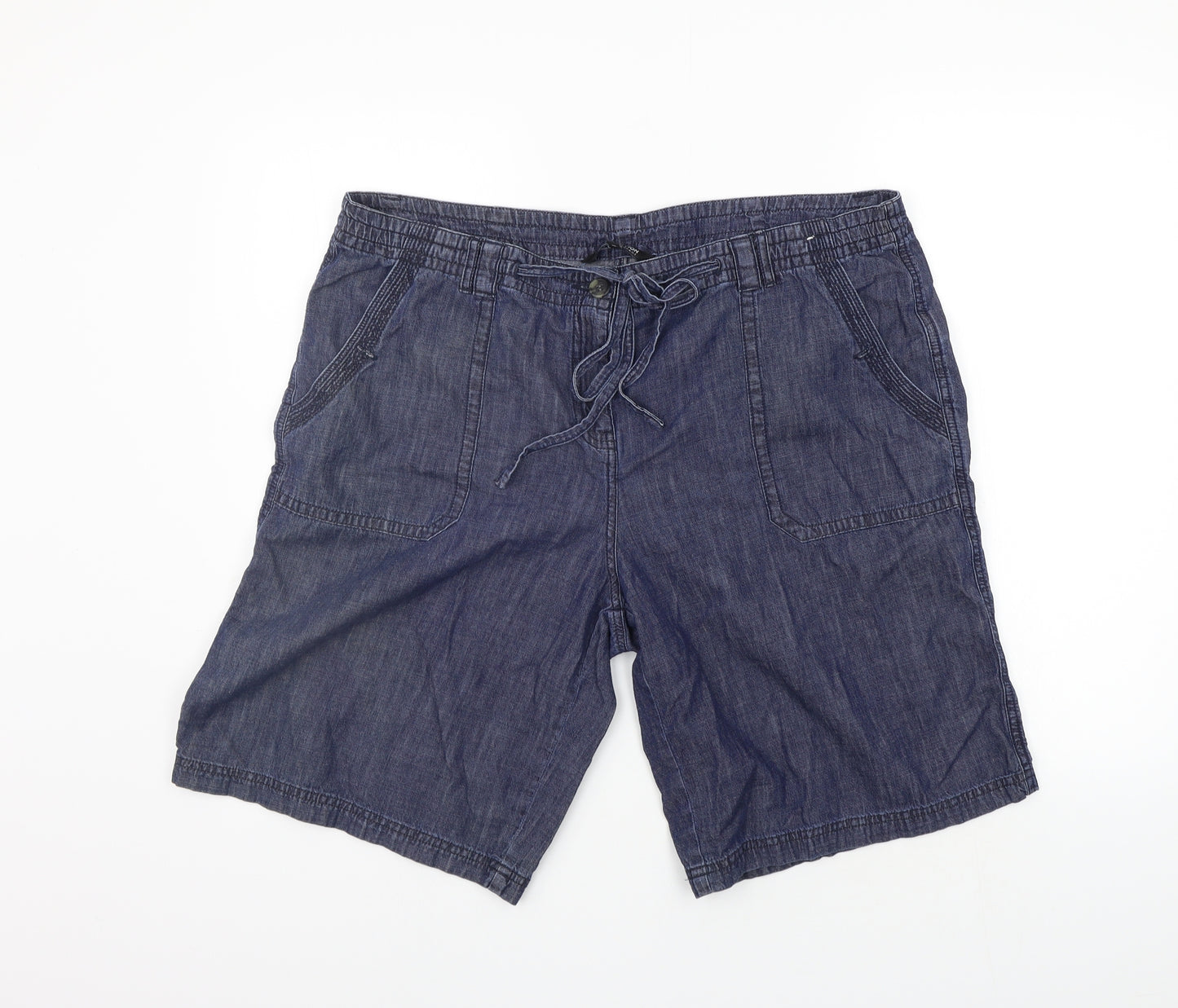 Debenhams Womens Black   Cut-Off Shorts Size 18