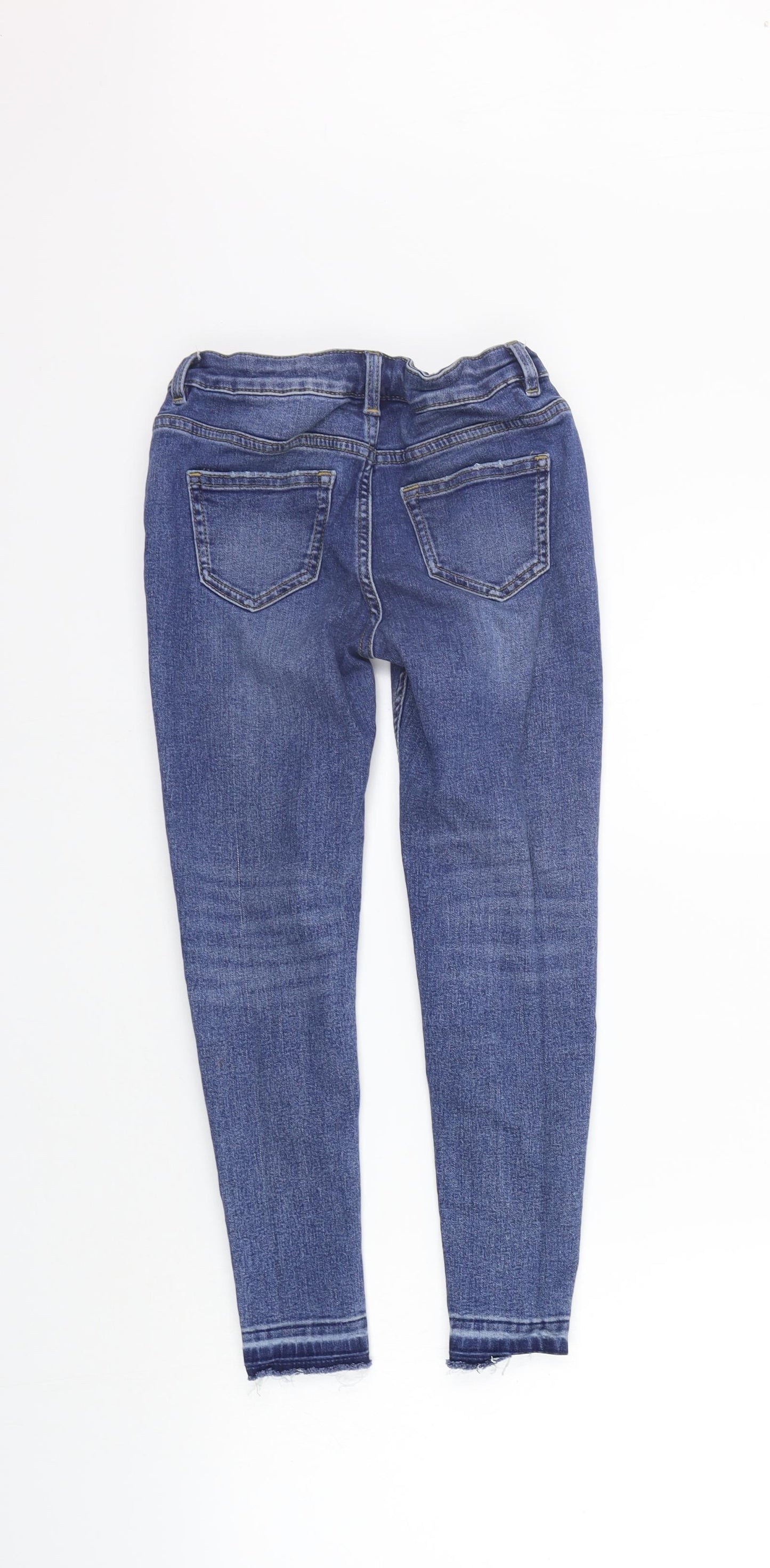Marks and Spencer Girls Blue   Straight Jeans Size 9-10 Years