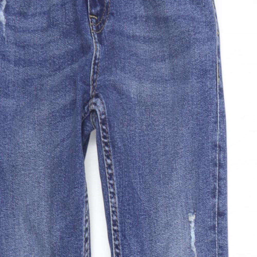 Marks and Spencer Girls Blue   Straight Jeans Size 9-10 Years