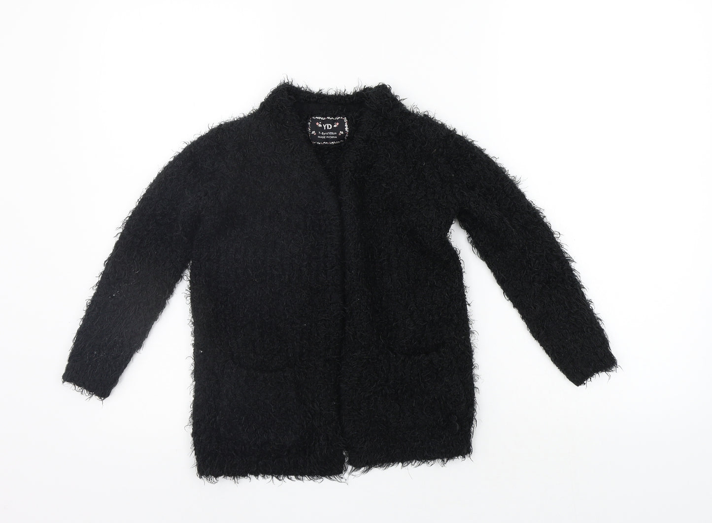 Young Dimension Girls Black   Cardigan Jumper Size 7-8 Years