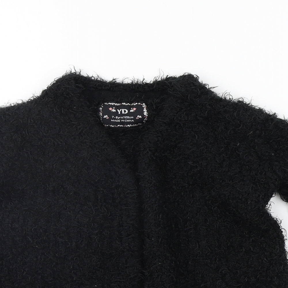 Young Dimension Girls Black   Cardigan Jumper Size 7-8 Years