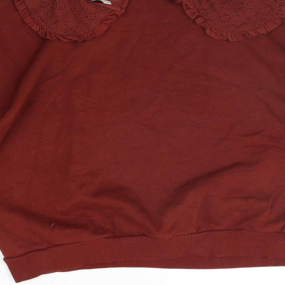 George Womens Red   Pullover Jumper Size L