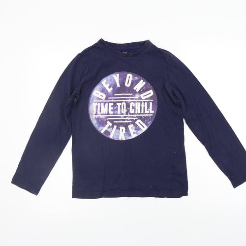 F&F Girls Blue   Basic T-Shirt Size 10-11 Years