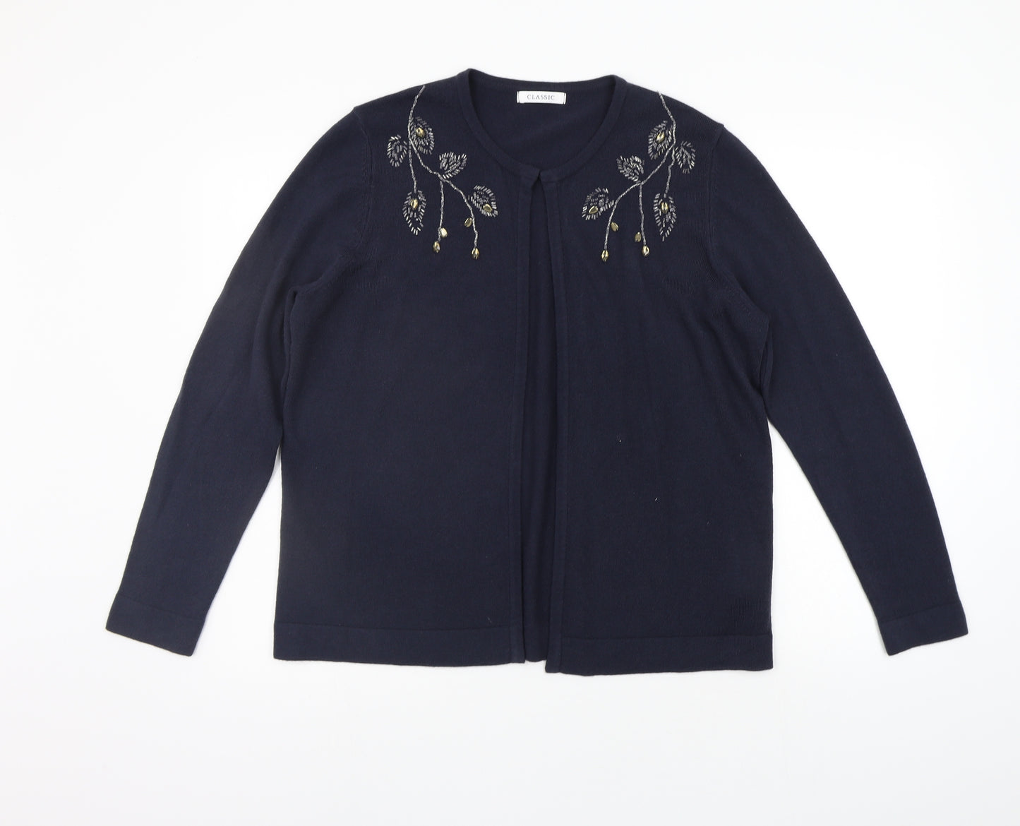 Marks and Spencer Womens Blue   Cardigan Jumper Size 16