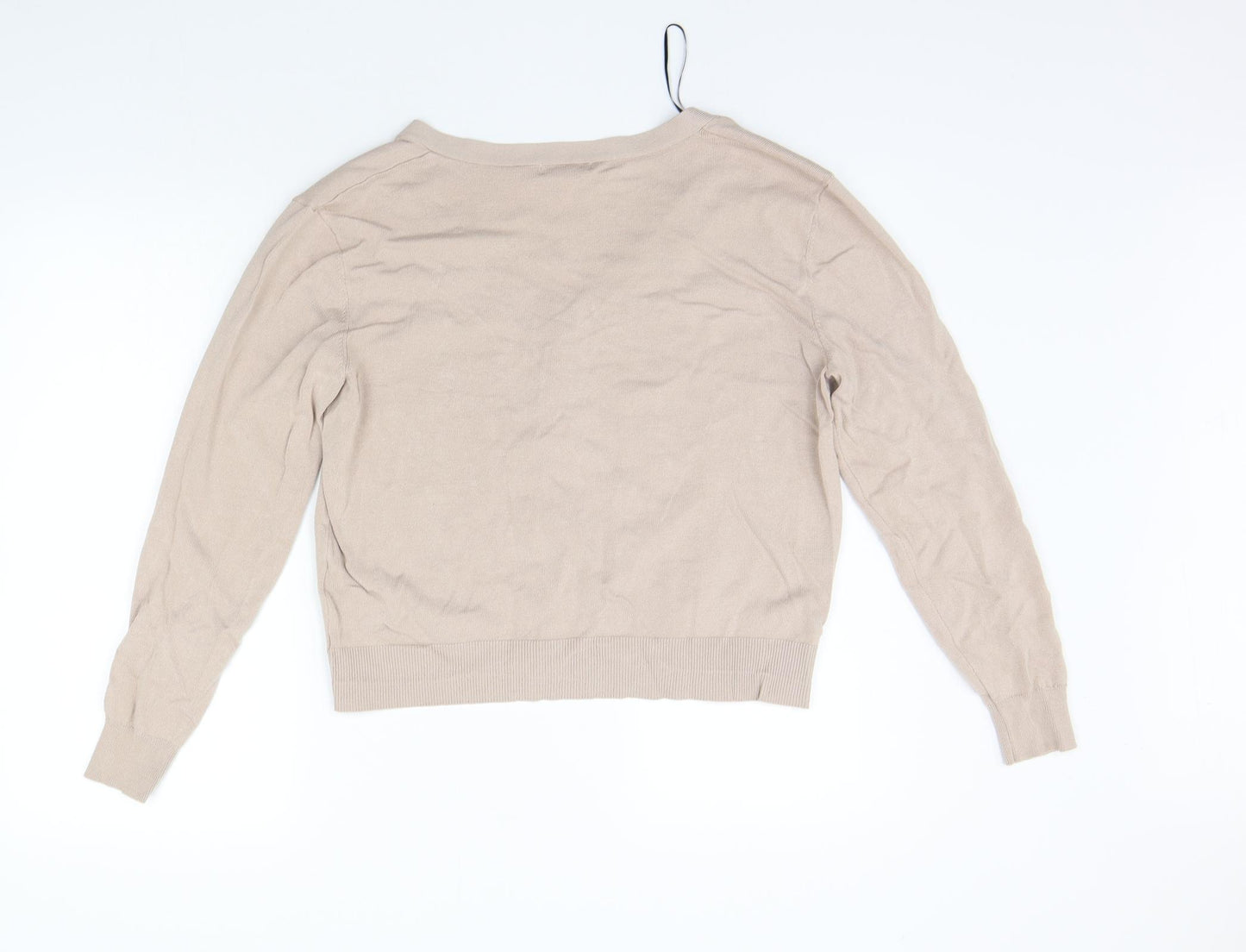 H&M Womens Beige   Cardigan Jumper Size M