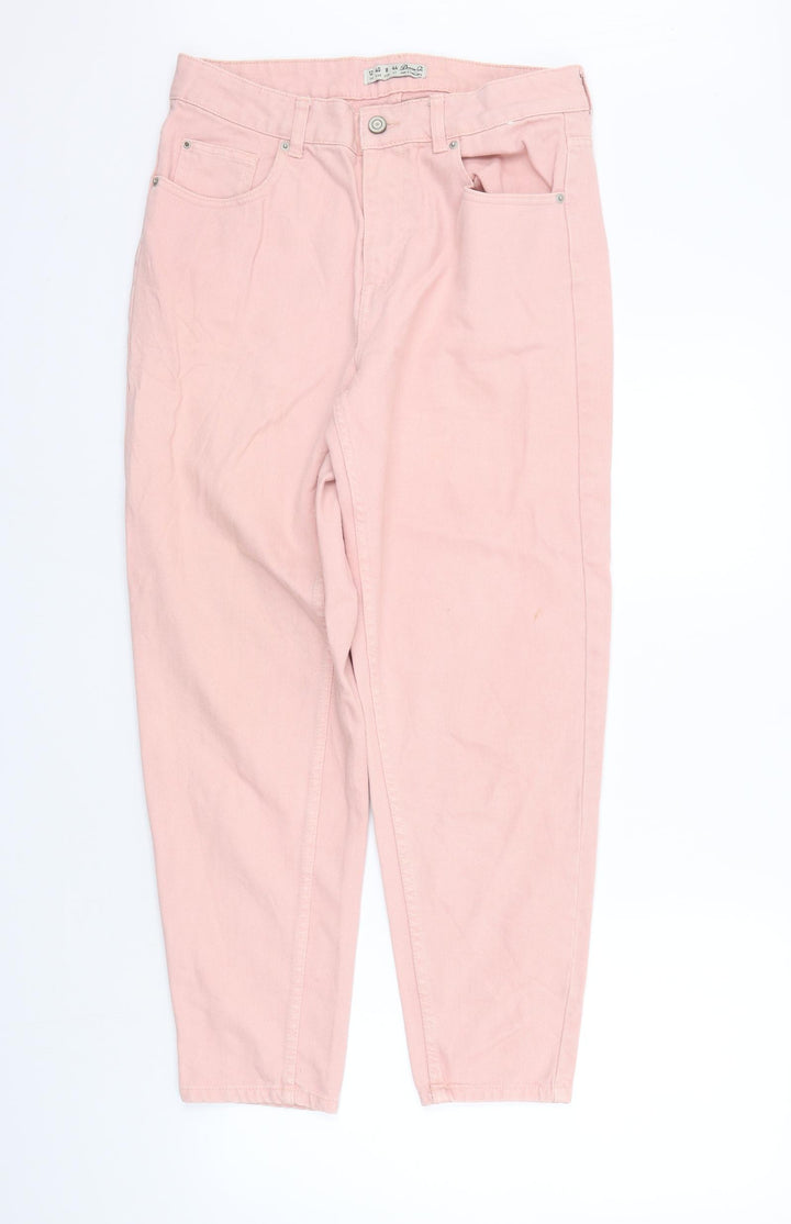 deniem co Womens Pink   Straight Jeans Size 12 L25 in