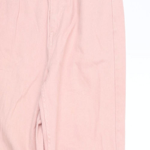deniem co Womens Pink   Straight Jeans Size 12 L25 in