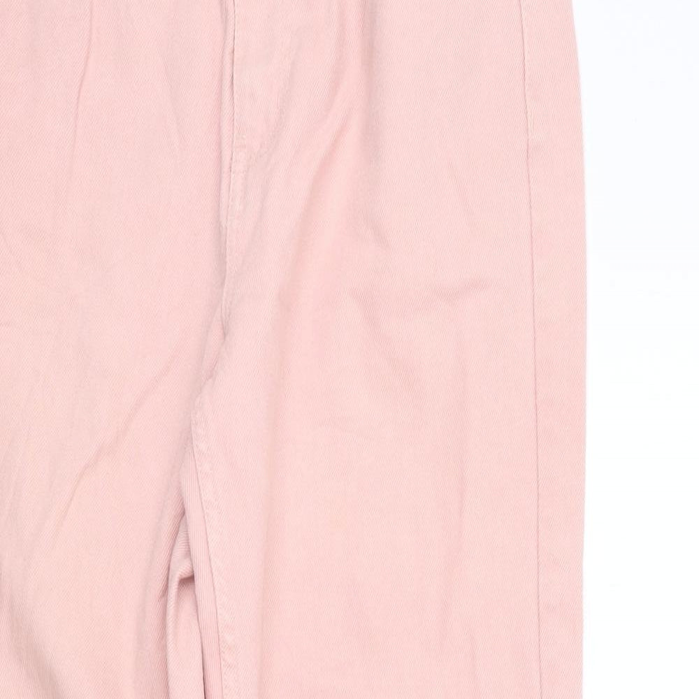 deniem co Womens Pink   Straight Jeans Size 12 L25 in