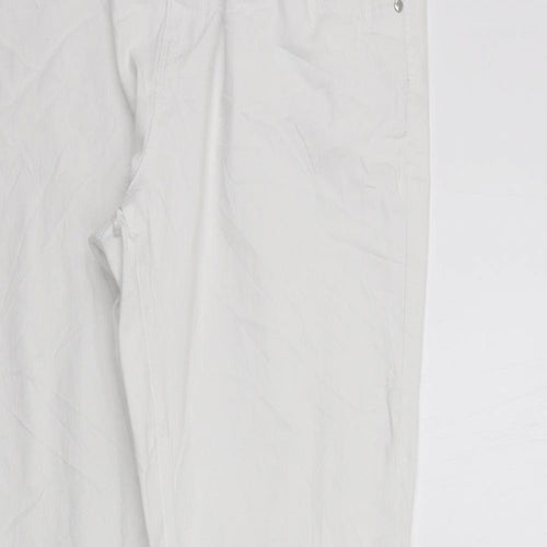 deniem co Womens White   Straight Jeans Size 14 L28 in - washable mark