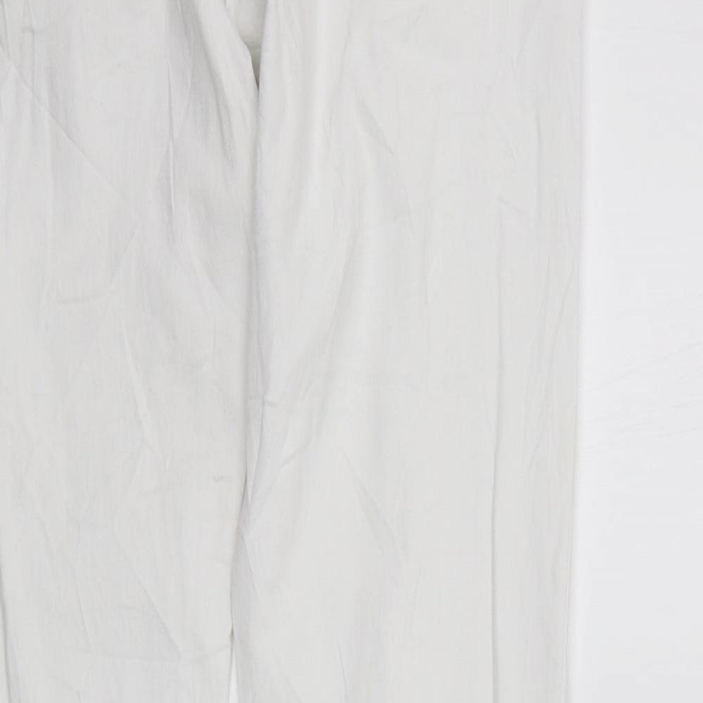 deniem co Womens White   Straight Jeans Size 14 L28 in - washable mark