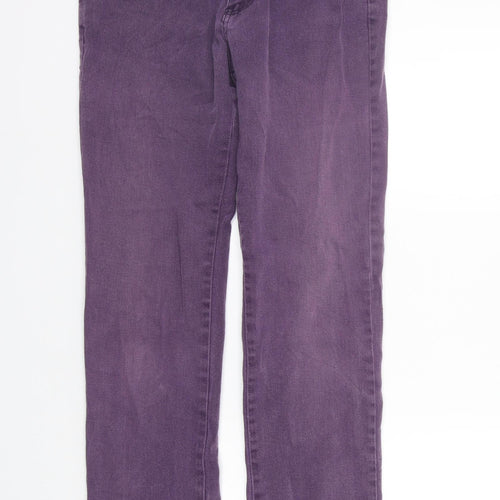 Max & Liu Womens Purple   Trousers  Size L L31 in
