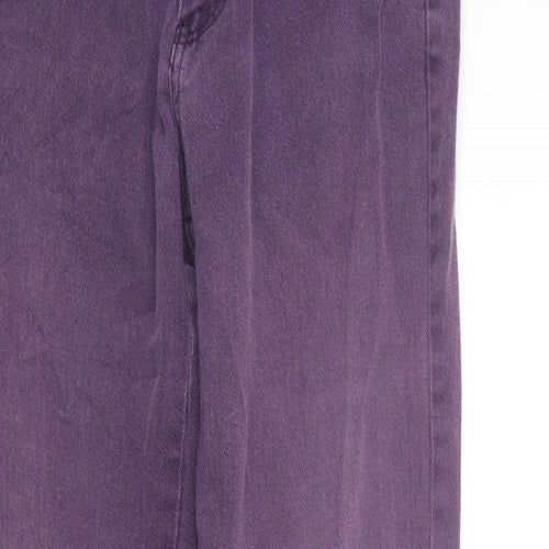 Max & Liu Womens Purple   Trousers  Size L L31 in