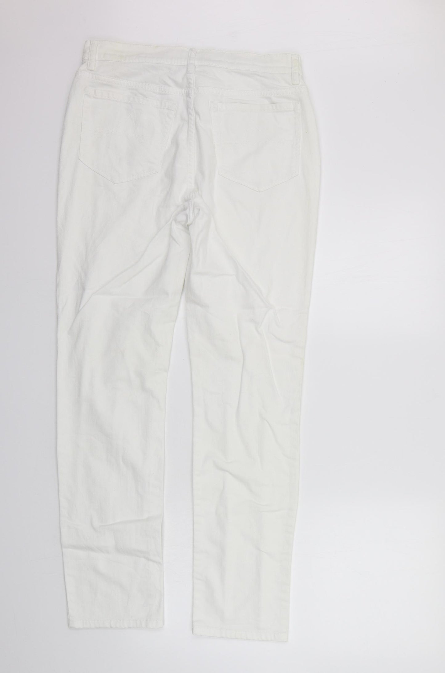 Artigiano Womens Silver   Trousers  Size 12 L29 in