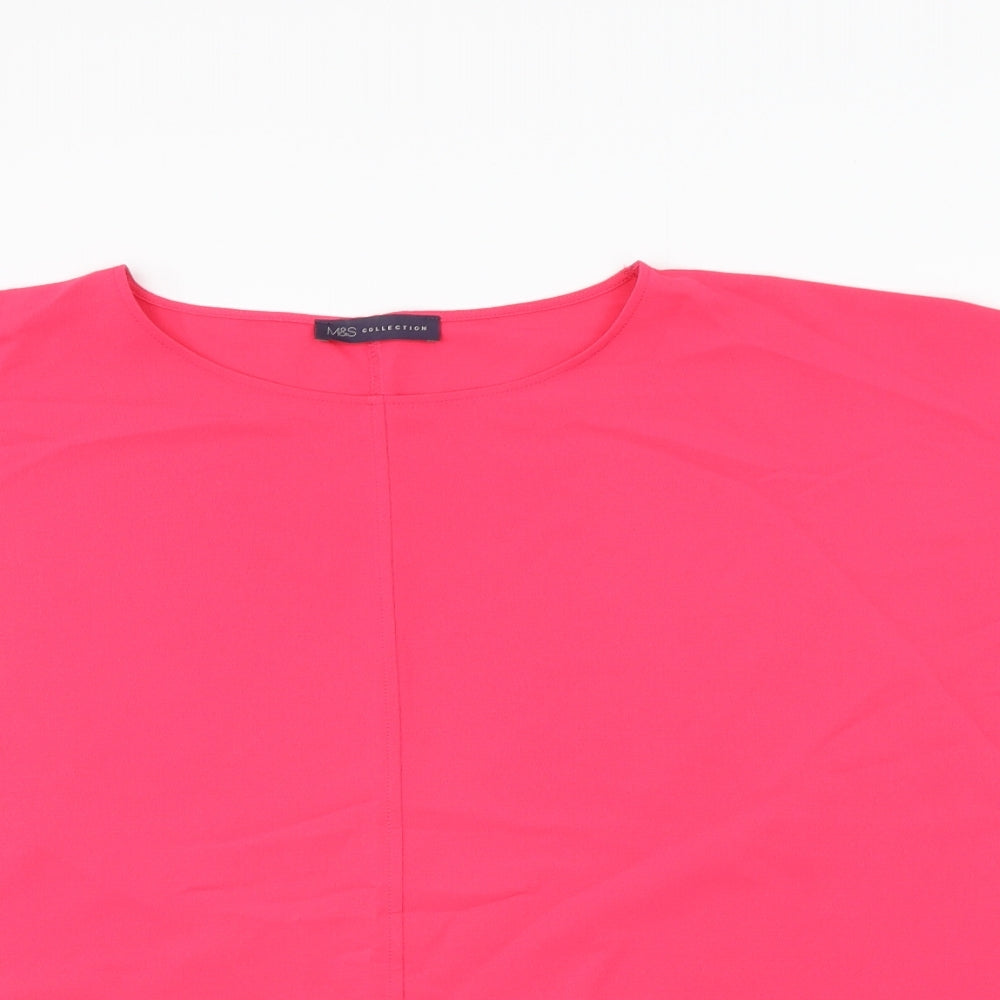 Marks and Spencer Womens Pink   Basic T-Shirt Size 20