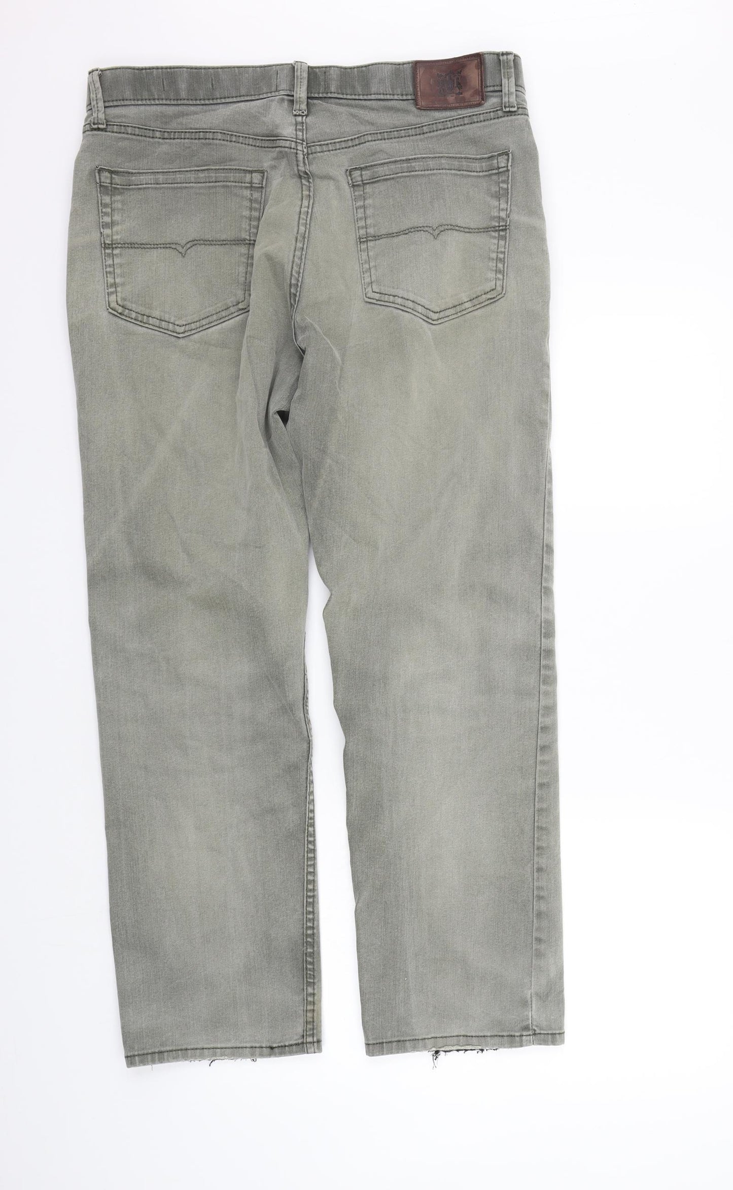 Marks and Spencer Mens Grey   Straight Jeans Size 34 in L29 in