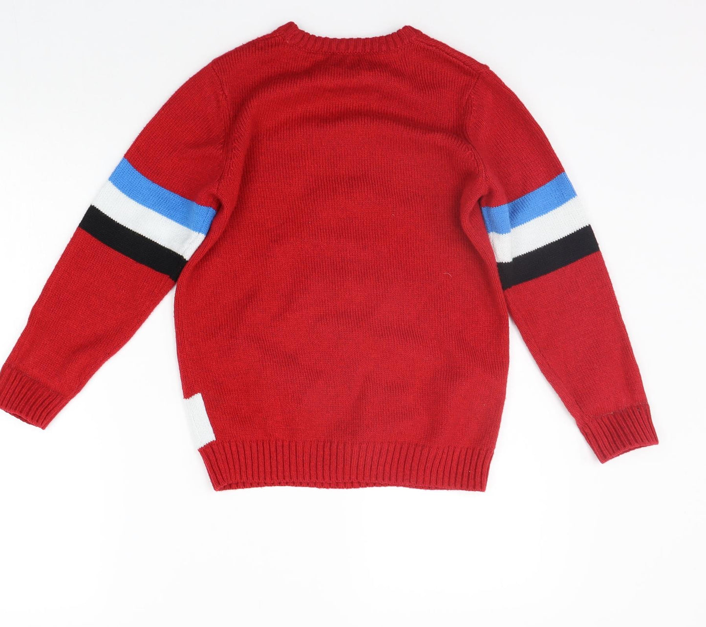 F&F Boys Red   Pullover Jumper Size 9-10 Years  - christams