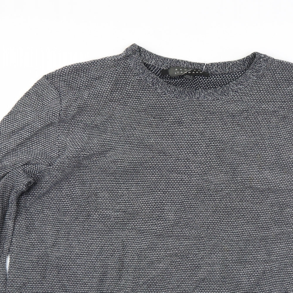 Broken standard Mens Grey   Pullover Sweatshirt Size L