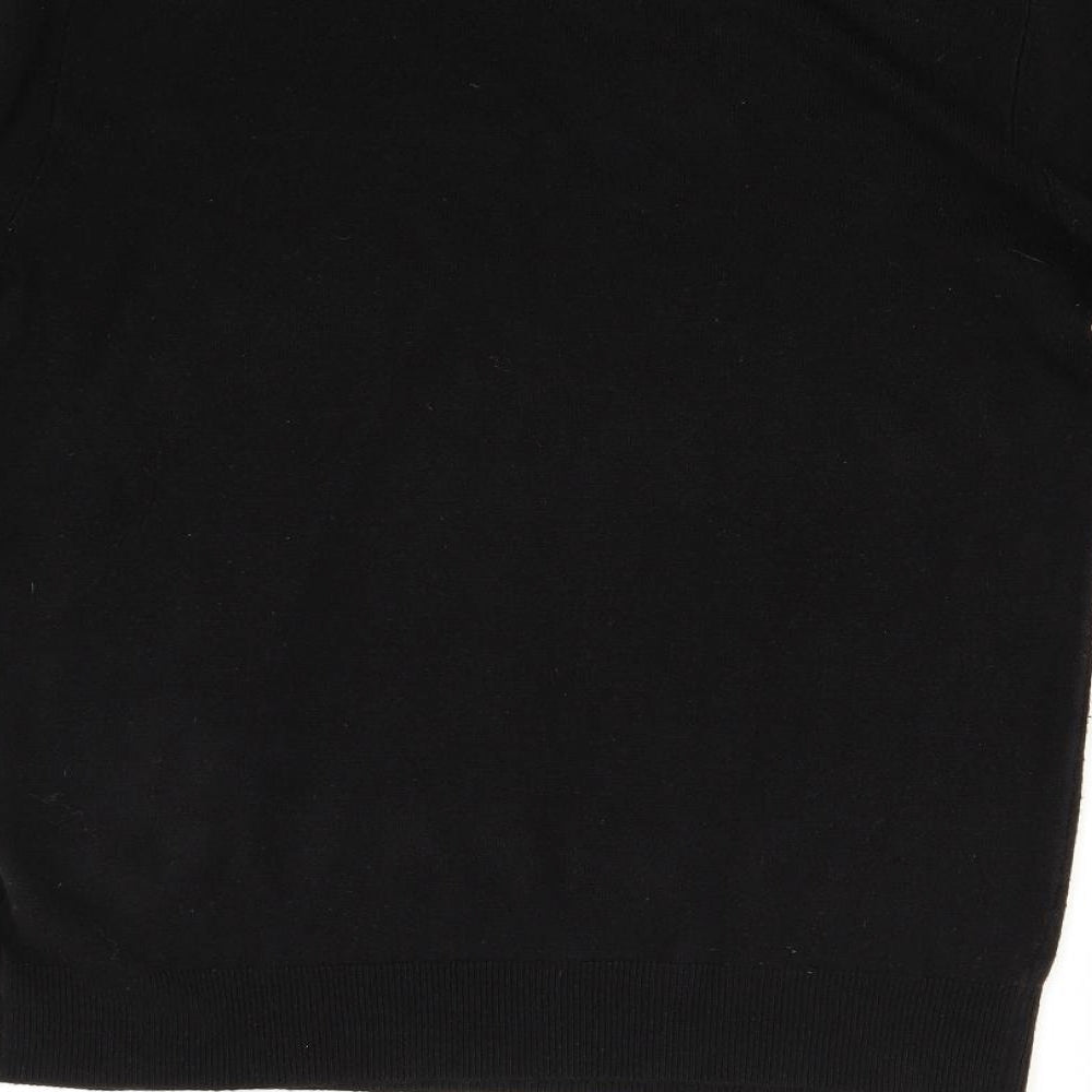 Primark Mens Black  Knit Pullover Jumper Size M