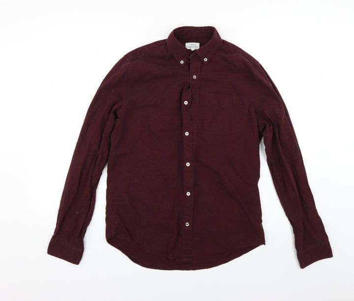 NEXT Mens Red Button-Up Size S