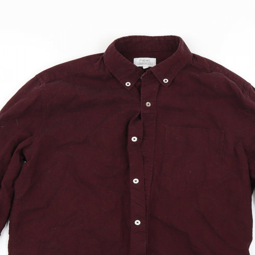 NEXT Mens Red    Button-Up Size S