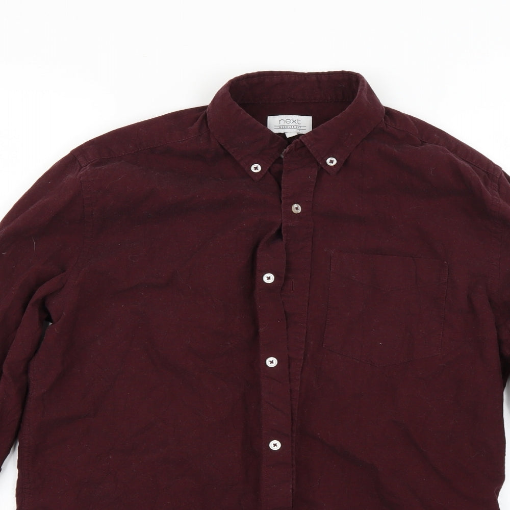 NEXT Mens Red    Button-Up Size S