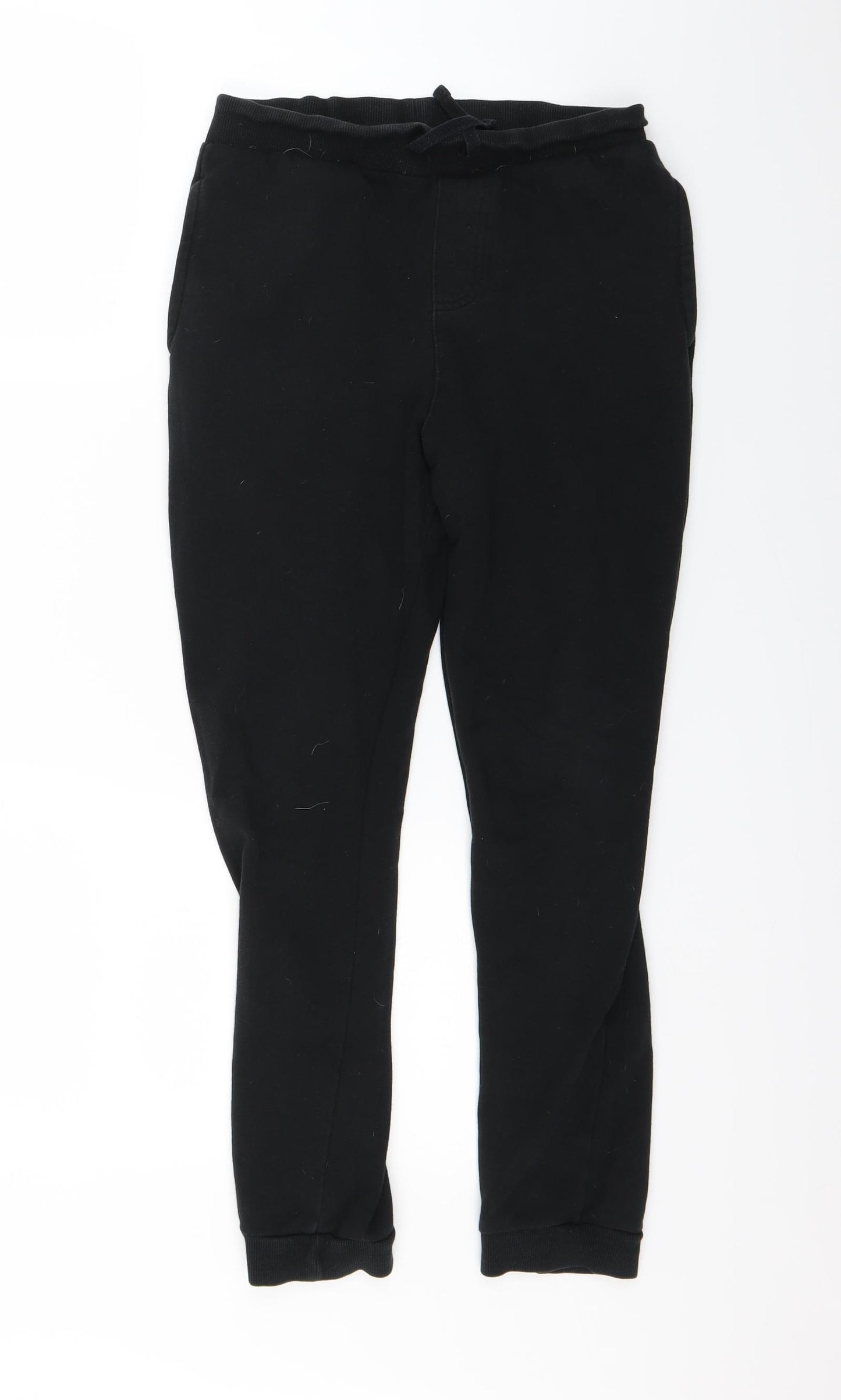 George Boys Black   Jogger Trousers Size 12 Years
