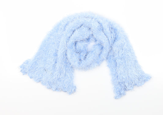 Front view of Preworn women’s blue scarf