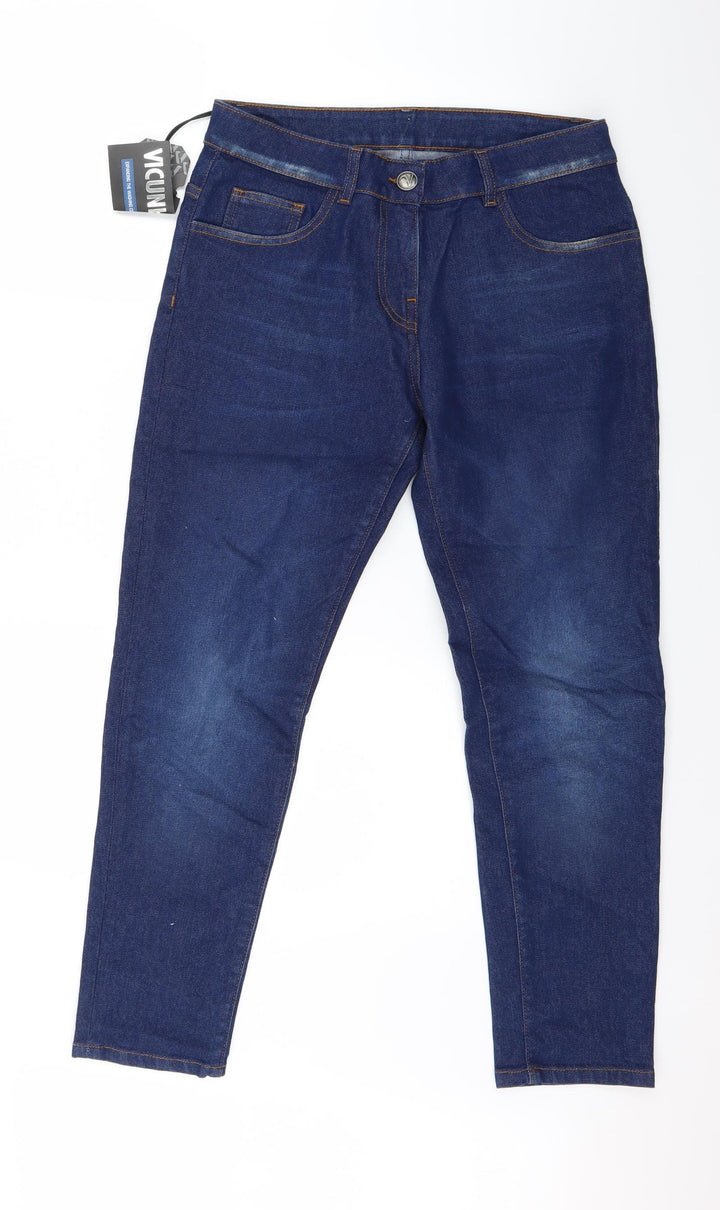 KYM Womens Blue Denim Skinny Jeans Size 30 in L26 in
